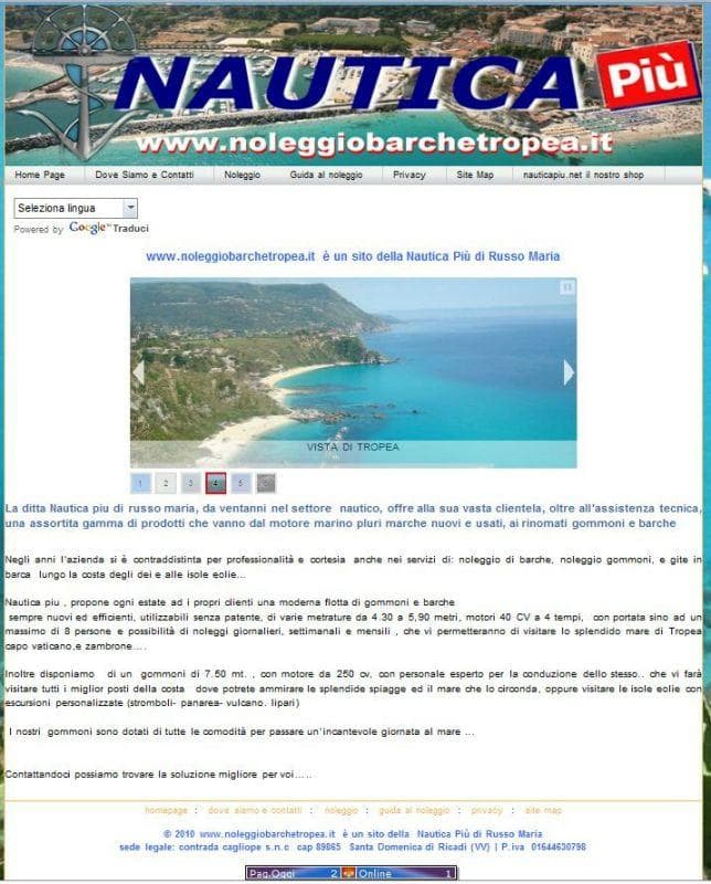noleggiobarchetropea