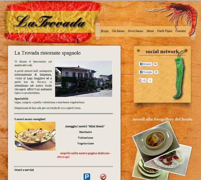 ristorantelatrovada