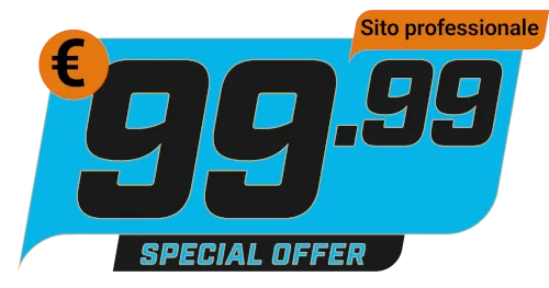 Sito web professionale 100€ 1 offerta speciale sito web