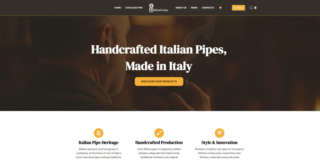 sito web Molina Pipe