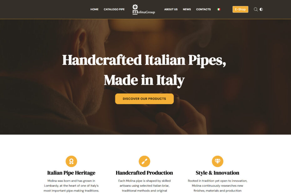 sito web Molina Pipe